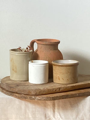 Vintage stoneware marmalade pot