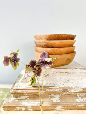 Rustic wooden bowl