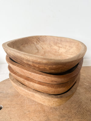 Rustic wooden bowl