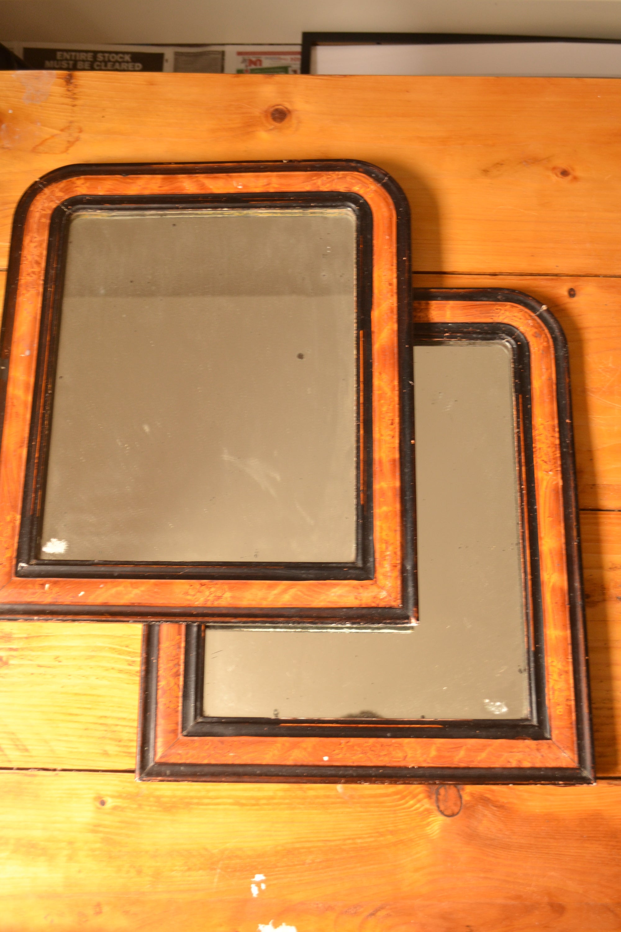 Pair of French Louis Phillipe style mirrors