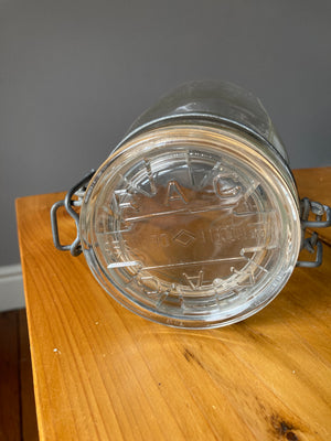 French Vintage Glass Storage Jar