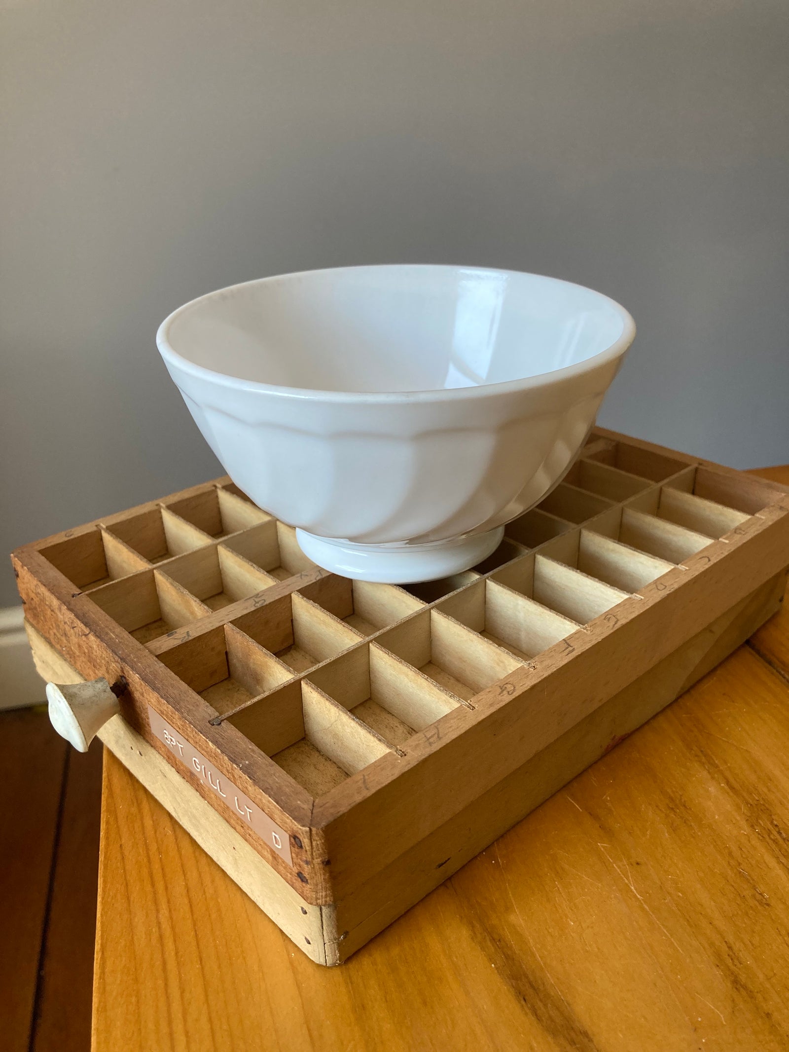 White Arcopal Sugar Bowl from France