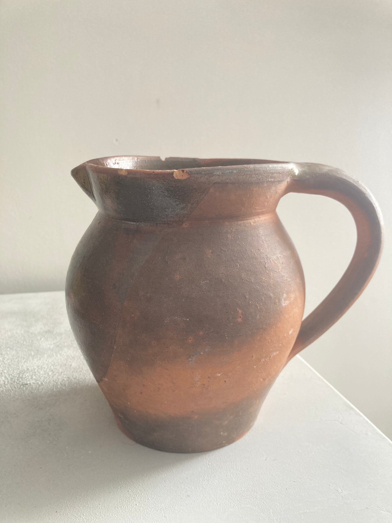 Earthenware pitcher
