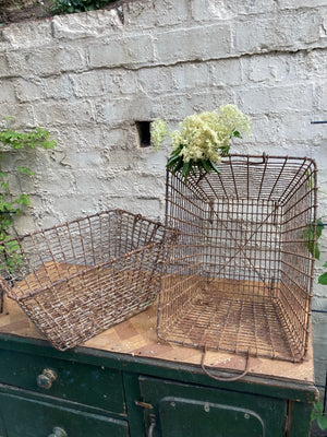 Vintage French Wire Basket