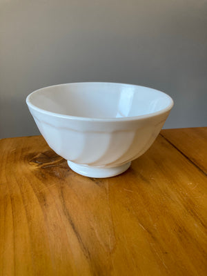 White Arcopal Sugar Bowl from France
